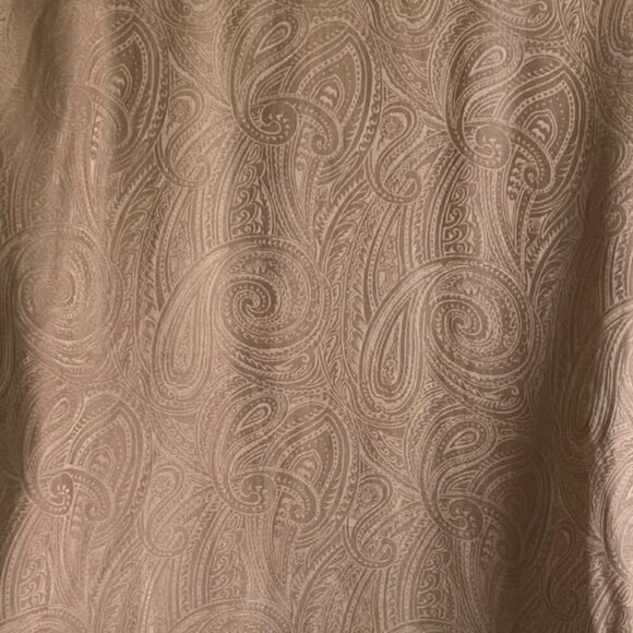 Silk Land Women's Paisley Button-Up Blouse Size 12 Pure Silk - Picture 6 of 7